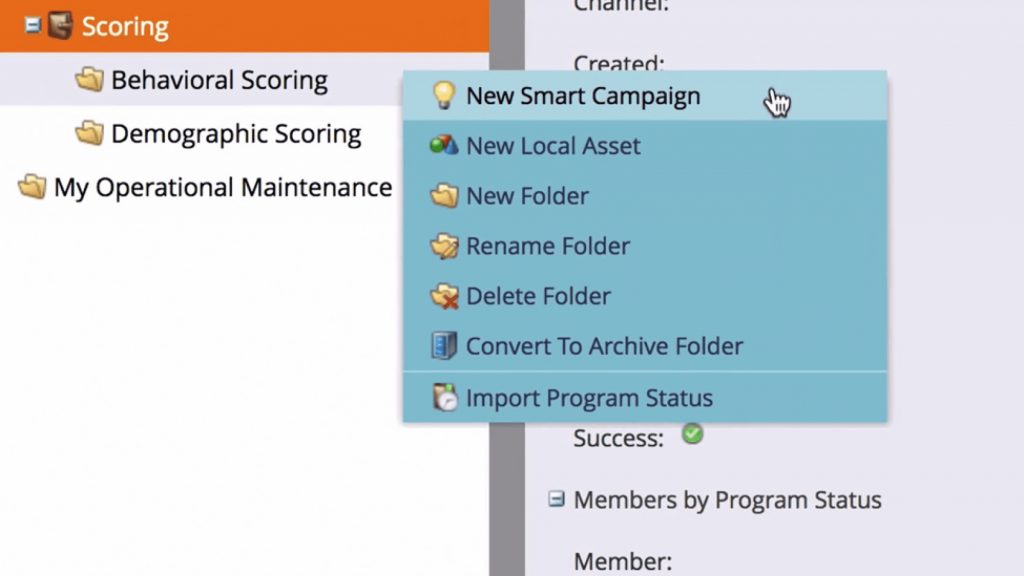Creating a new smart campaign in marketo