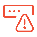 Breached password authentication triangle warning